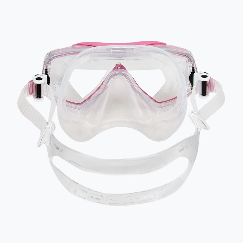 Cressi Estrella + Seal Dry klar/rosa Tauchset 6