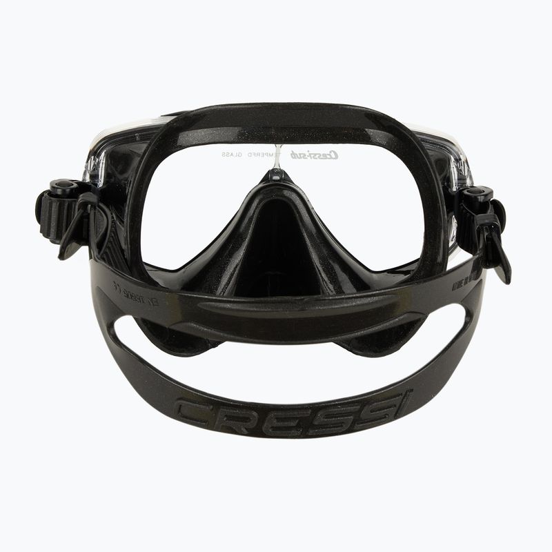 Cressi Estrella + Seal Dry Tauchset schwarz/schwarz 6