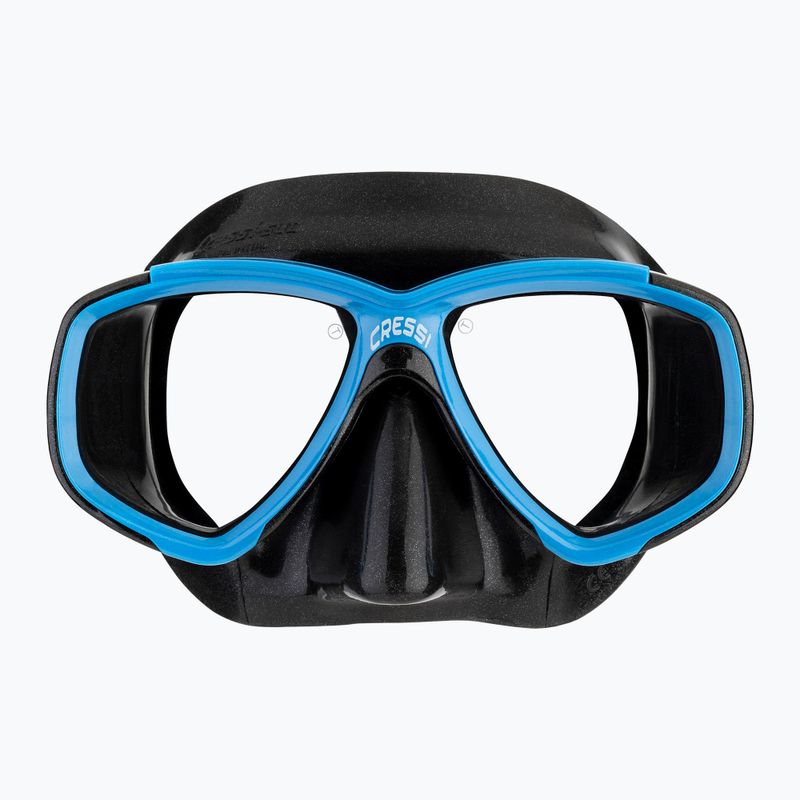 Cressi Perla Tauchmaske schwarz/blau 2