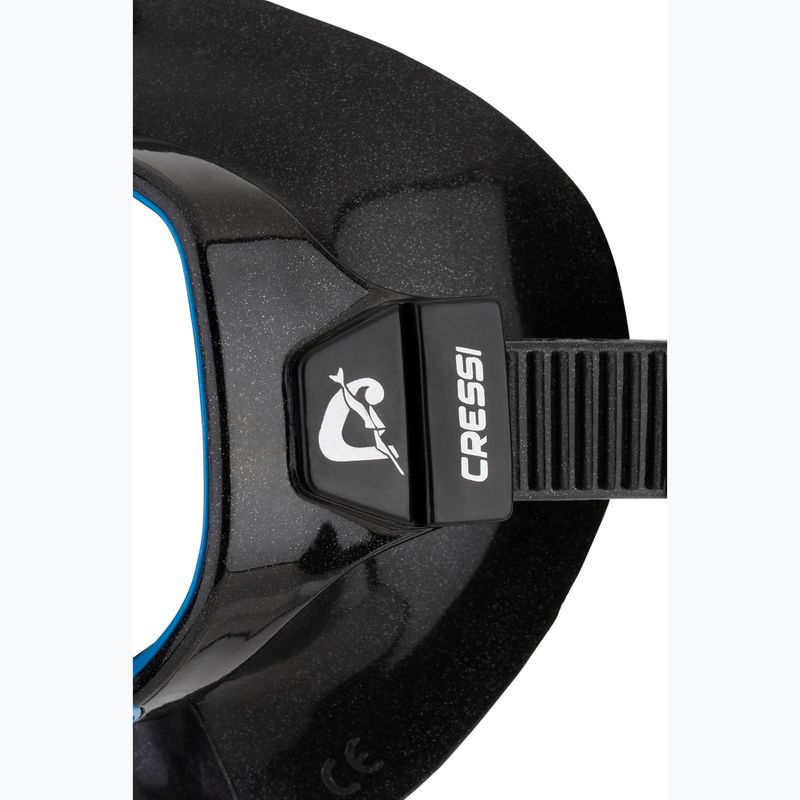 Cressi Perla Tauchmaske schwarz/blau 4
