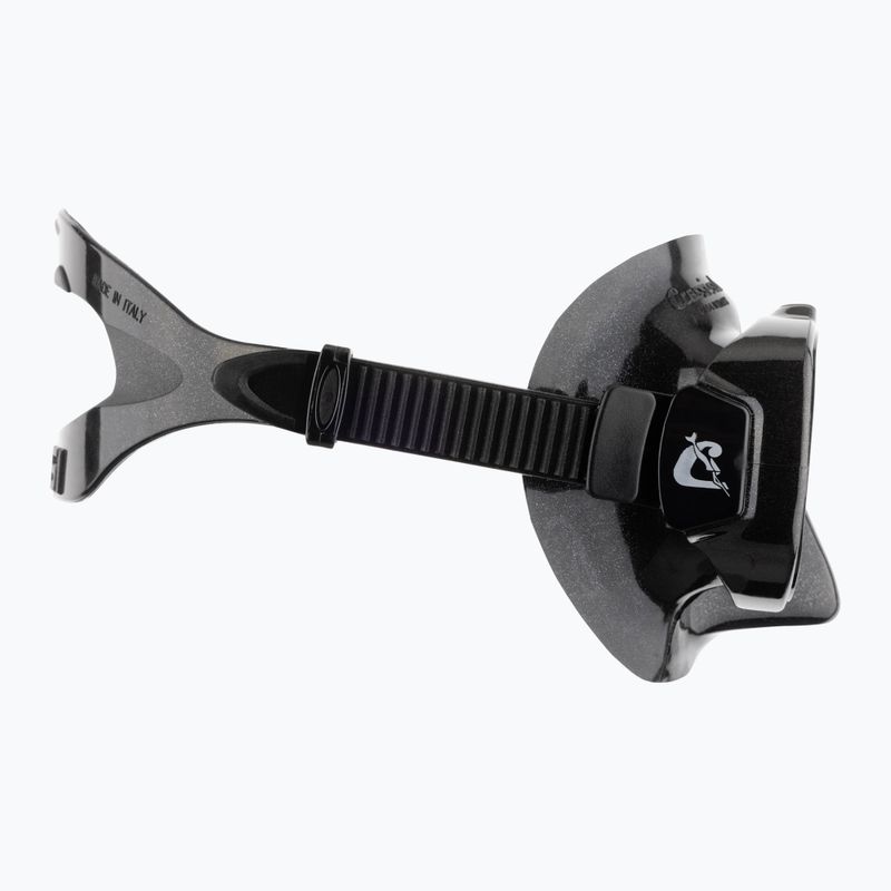 Cressi Focus Tauchmaske schwarz/schwarz/silber 3