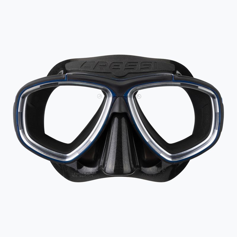 Cressi Prisma Tauchmaske schwarz/blau 2