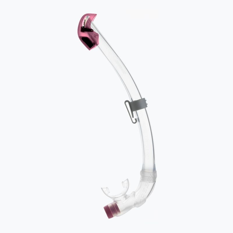Cressi Seal Dry klar/rosa Schnorchel