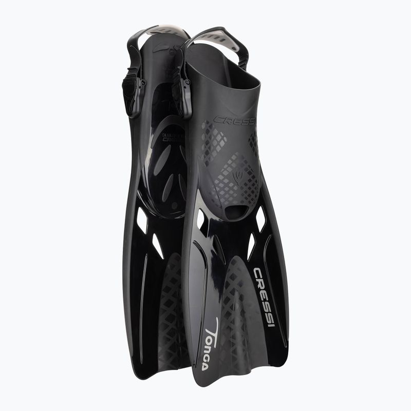 Cressi Baron + Tonga Tauchset schwarz/schwarz/schwarz 2