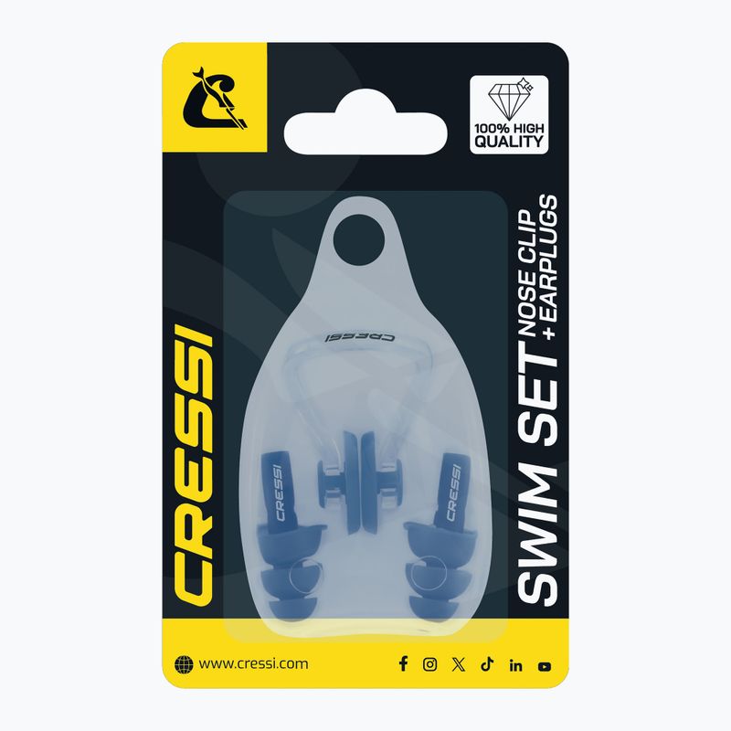 Cressi Aqua Kit Ohrstöpsel + Nasenklammer schwarz 4