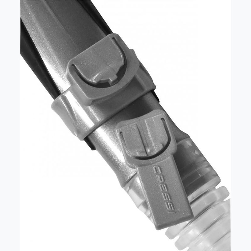 Cressi Alpha Ultra Dry Schnorchel klar/schwarz/weiß 5