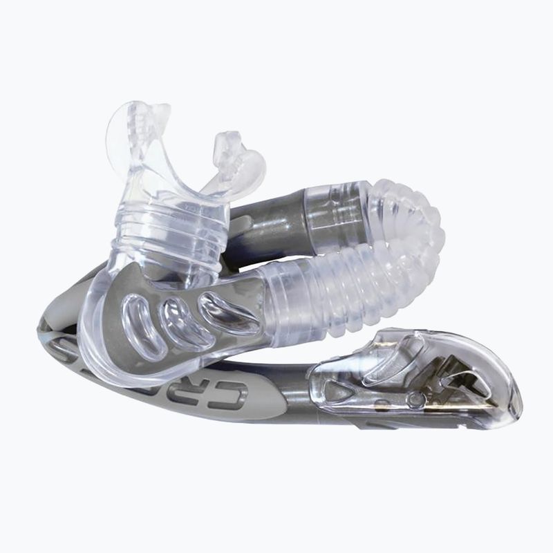 Cressi Alpha Ultra Dry Schnorchel klar/schwarz/weiß 6