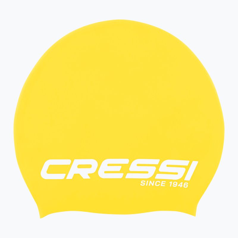 Cressi Loira Long Hair Badekappe gelb/weiß