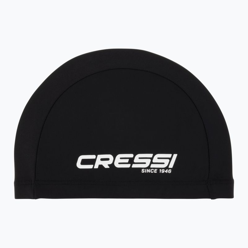 Cressi Tago schwarz/weiße Badekappe