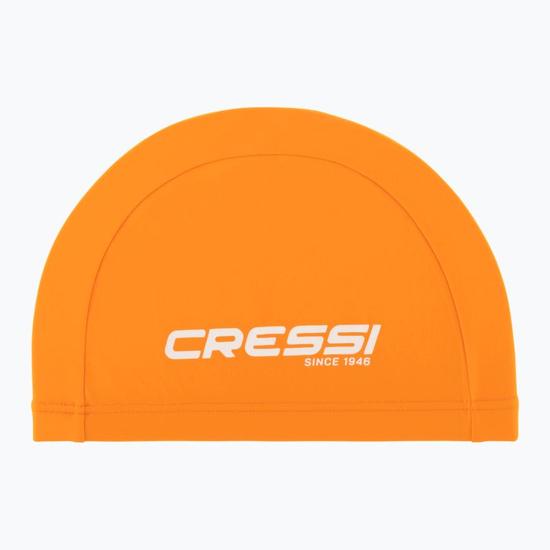 Cressi Tago orange/weiße Badekappe