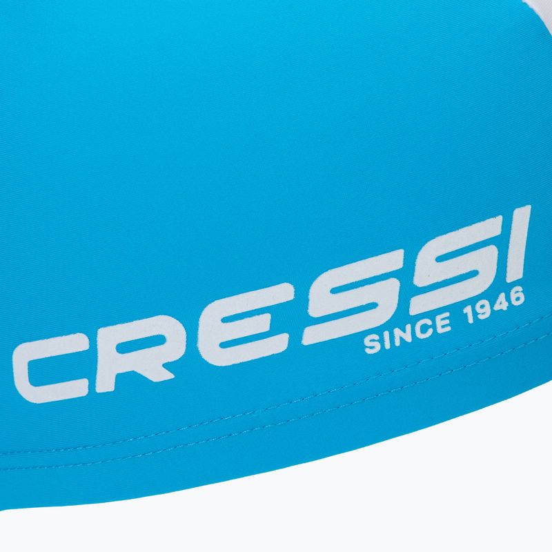 Cressi Tago azurblaue/weiße Badekappe für Kinder 3