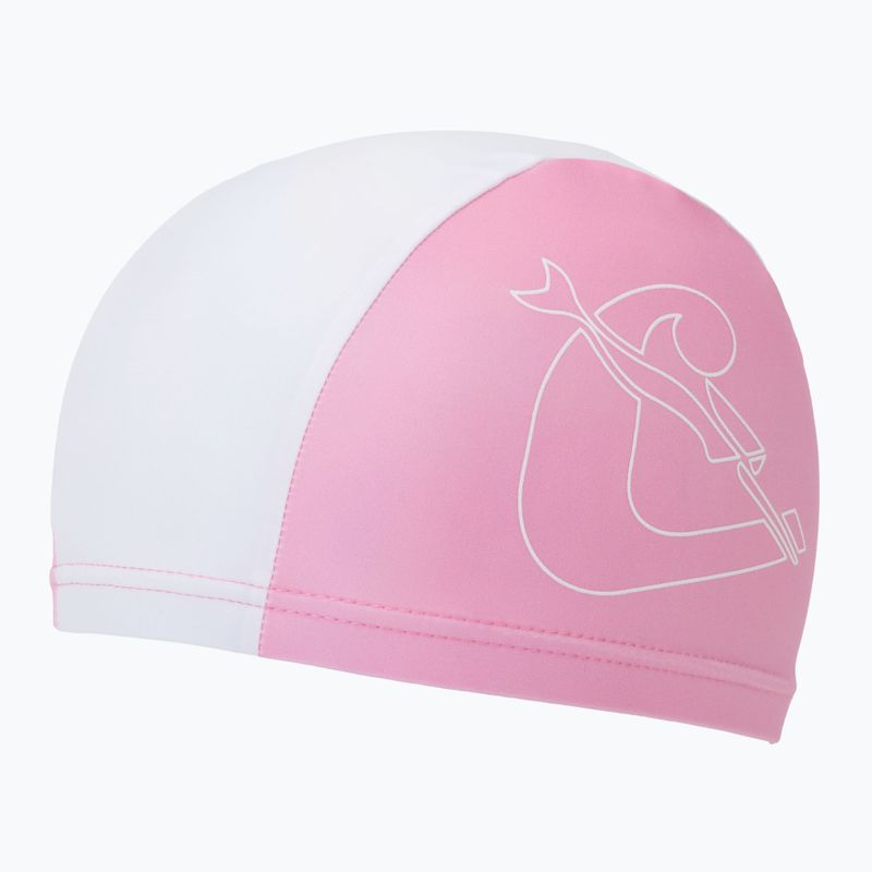 Cressi Tago rosa/weiße Badekappe für Kinder 2