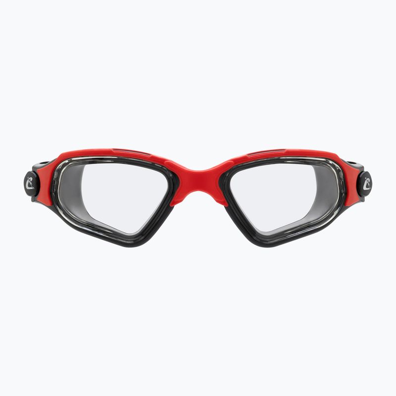 Cressi Clear Eyes Schwimmbrille schwarz/rot 2