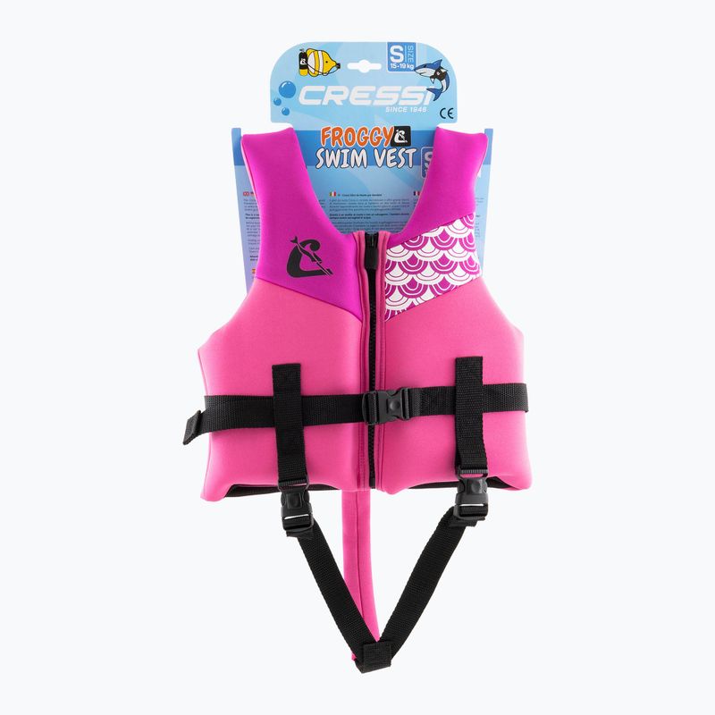 Kinder-Schwimmweste Cressi Froggy pink/lila 5