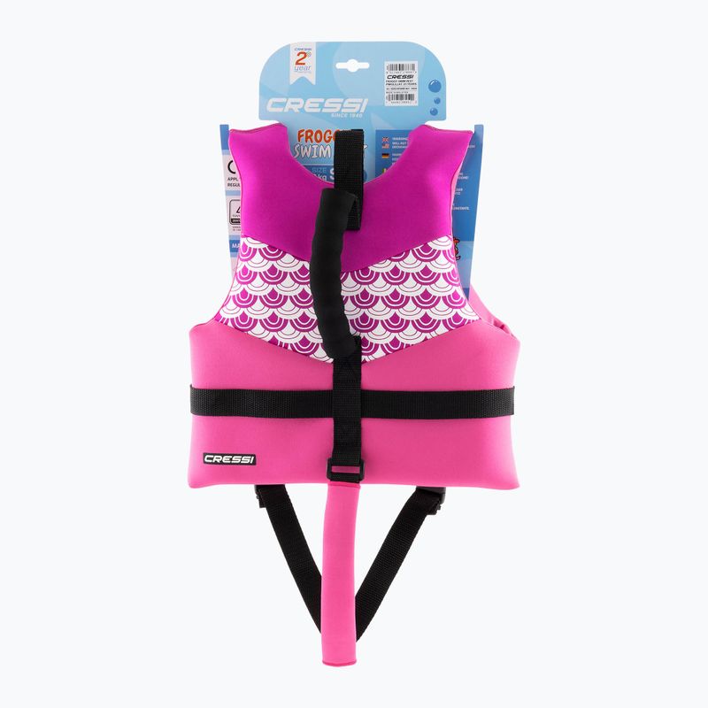 Kinder-Schwimmweste Cressi Froggy pink/lila 6