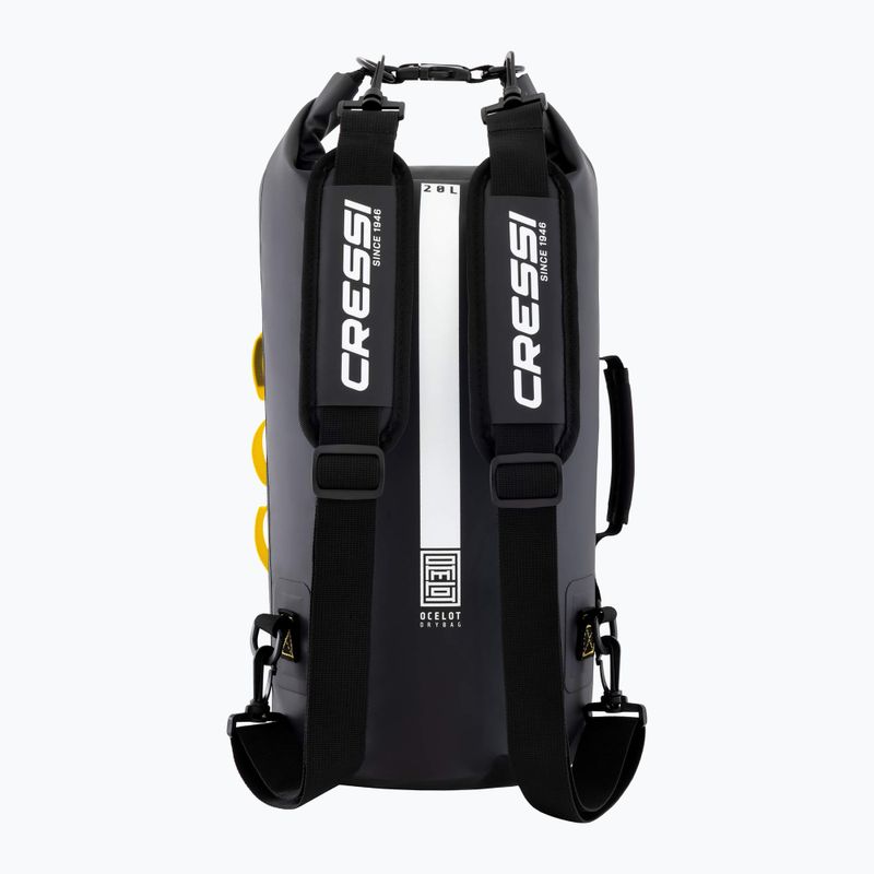 Drybag Cressi Ocelot Dry Bag 20 l black/yellow 2