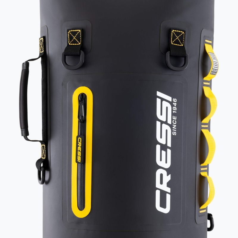 Dry Bag Cressi Ocelot Dry Bag 30 l black/yellow 3