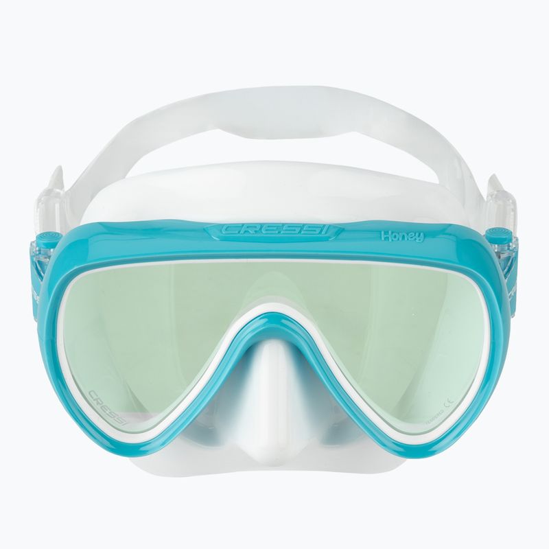 Damen-Tauchmaske Cressi Honey 420 UV white/aquamarine/blue/orange 2