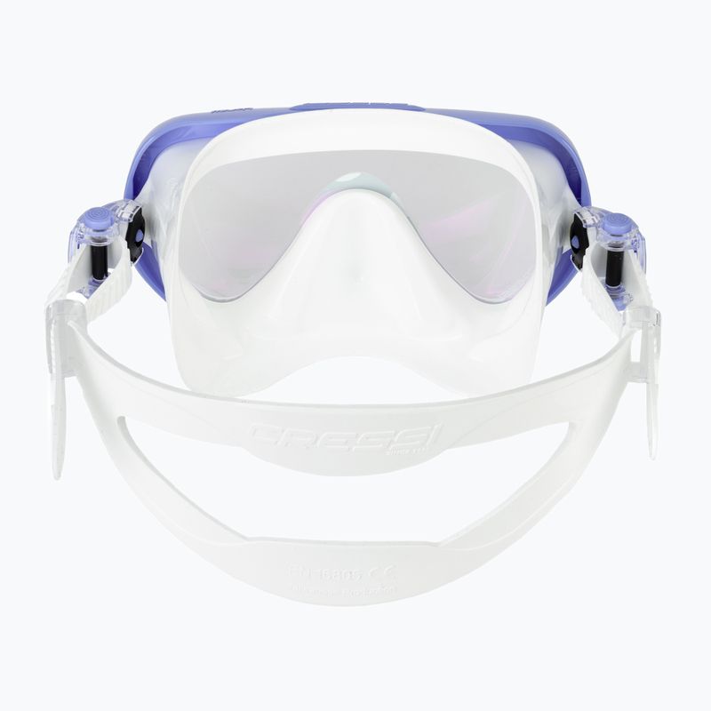 Tauchermaske Damen Cressi Honey 420 UV white/lilac/blue/orange 4