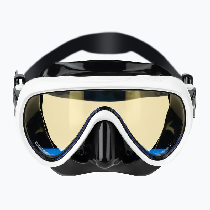 Tauchermaske Damen Cressi Honey 420 UV black/white/yellow/blue 2