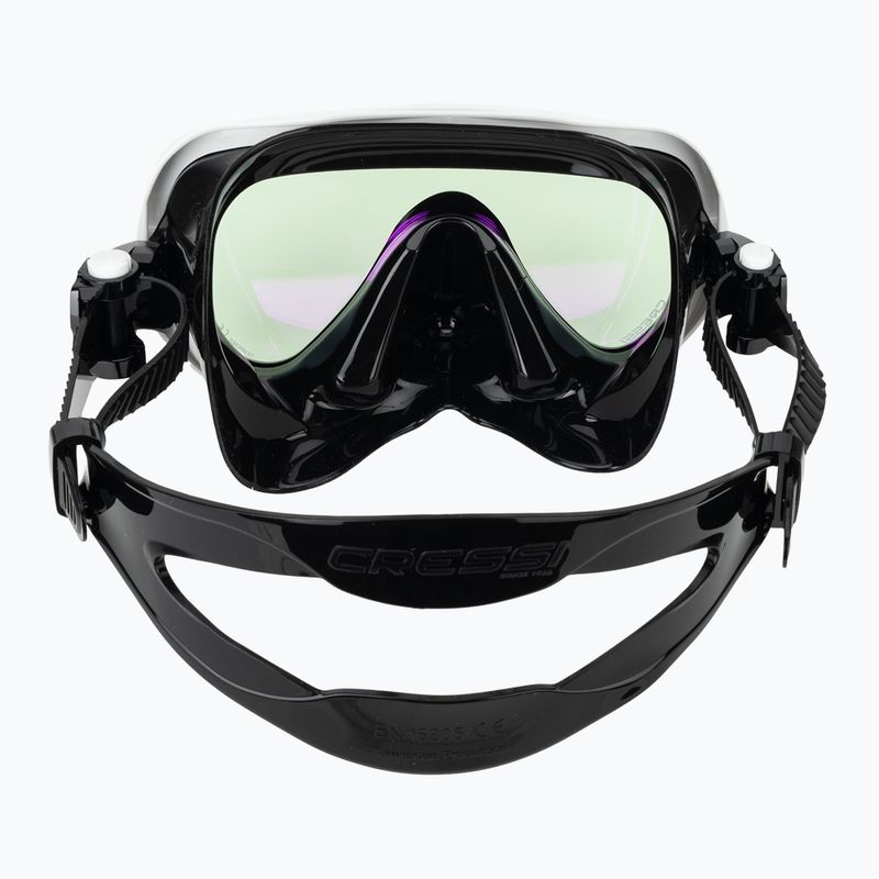 Tauchermaske Damen Cressi Honey 420 UV black/white/blue/orange 4
