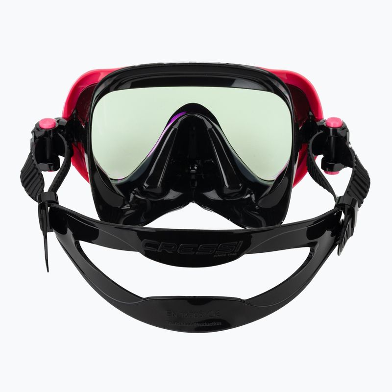 Damen-Tauchmaske Cressi Honey 420 UV black/fuchsia/blue/orange 4