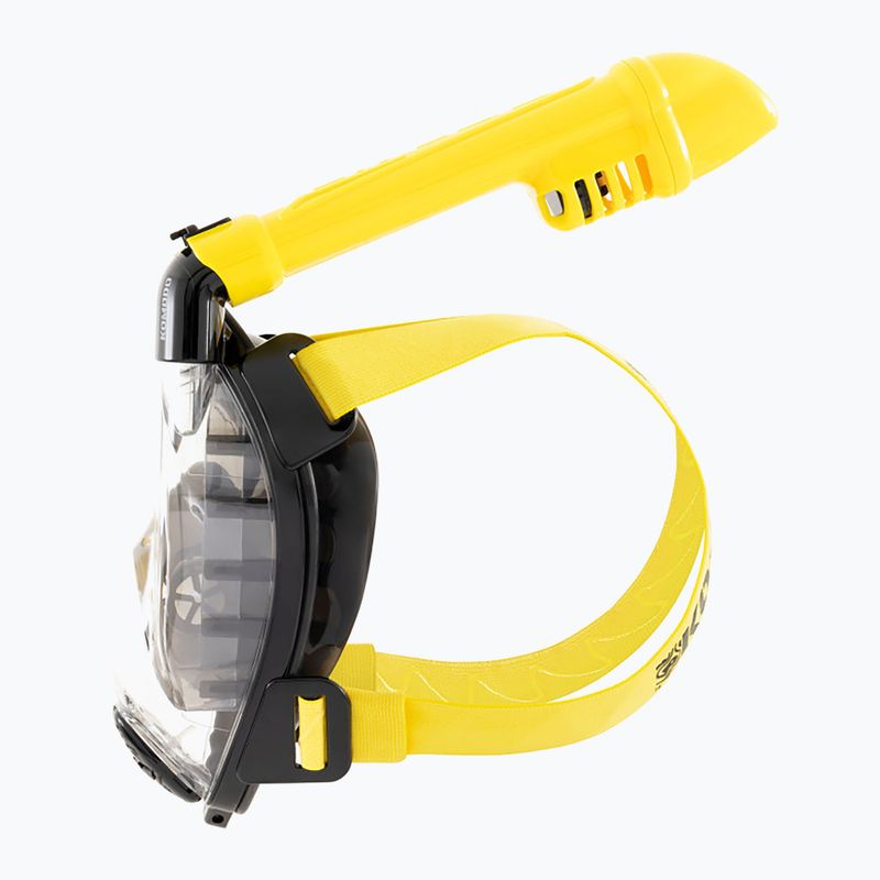 Schnorchelmaske Cressi Komodo Full Face black/yellow 4