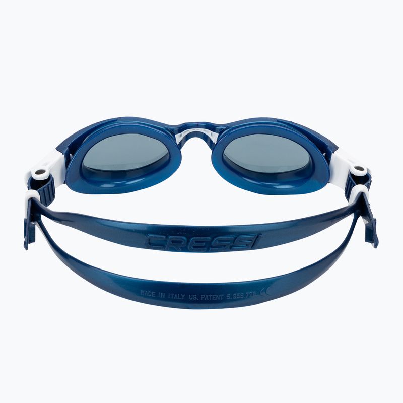 Schwimmbrille Damen Cressi Flash blue metal/white smoked 4
