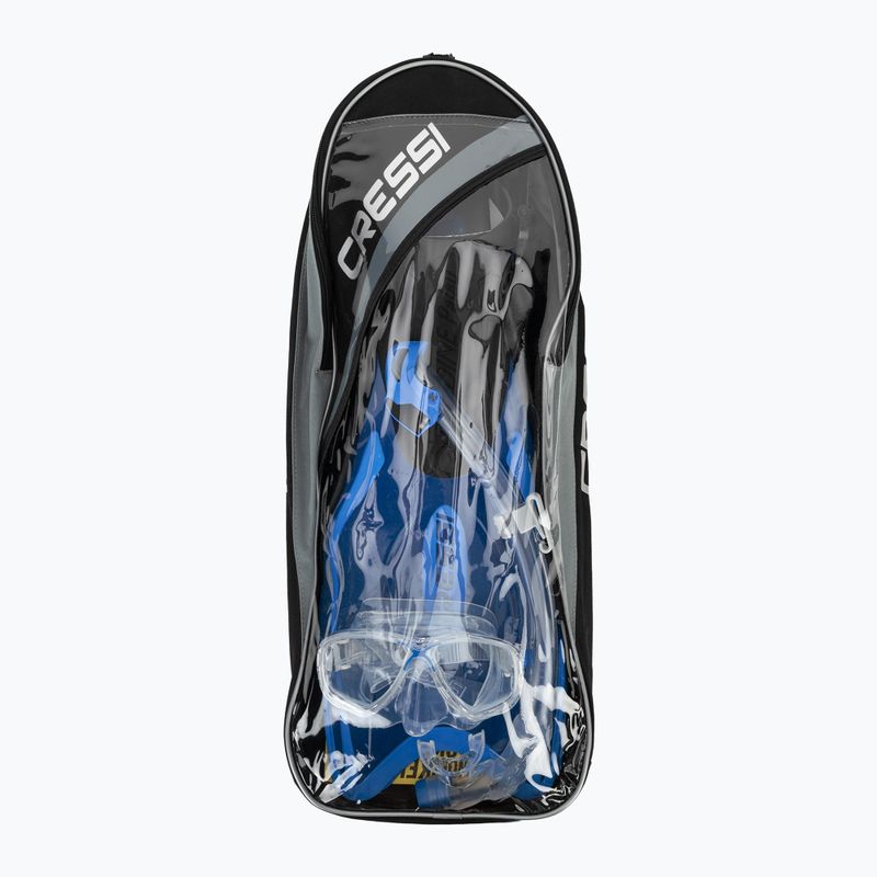 Schnorchelset Cressi Palau Marea Dry Bag Set blue/azure 14