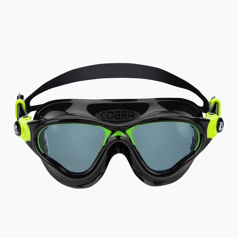 Schwimmbrille Cressi Cobra black/black/lime smoked 2