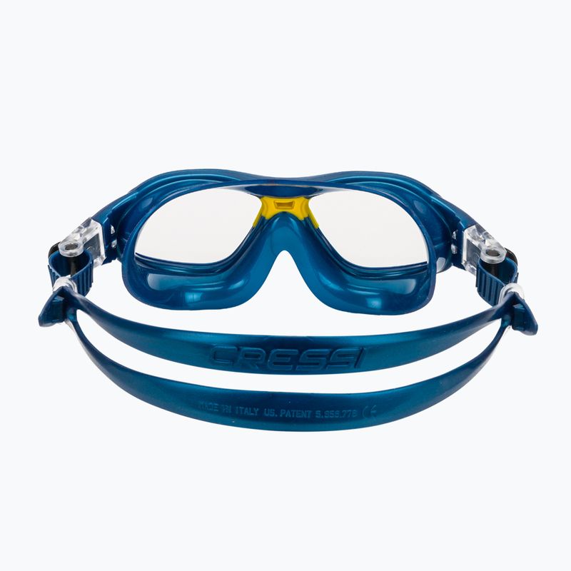 Schwimmbrille Kinder Cressi Mini Cobra blue/yellow 4