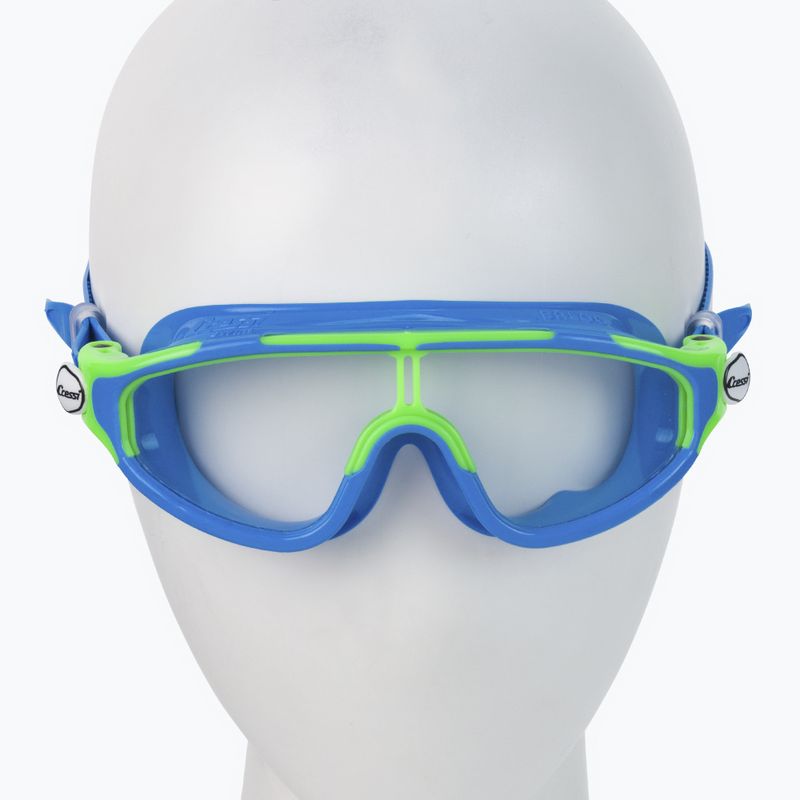 Cressi Baloo Kinderschwimmmaske blau-grün DE203222 2