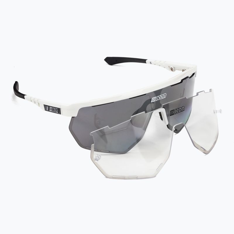 SCICON Aerowing weiß glänzend/scnpp multimirror silber Fahrradbrille EY26080802