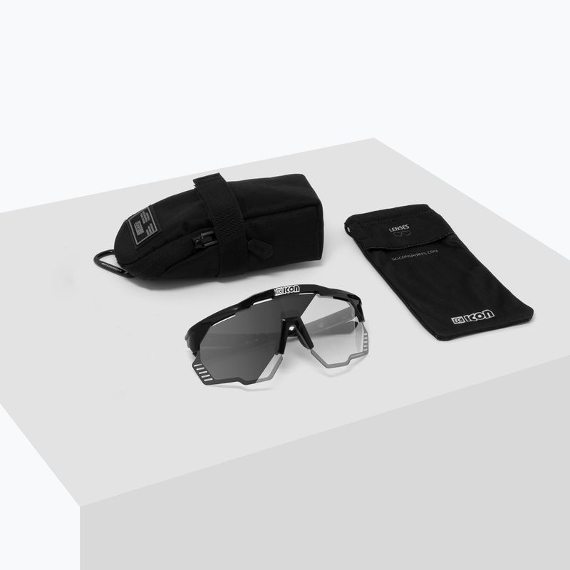 SCICON Aeroshade Kunken schwarz glänzend/scnpp photocromic silberne Fahrradbrille EY31010200 7