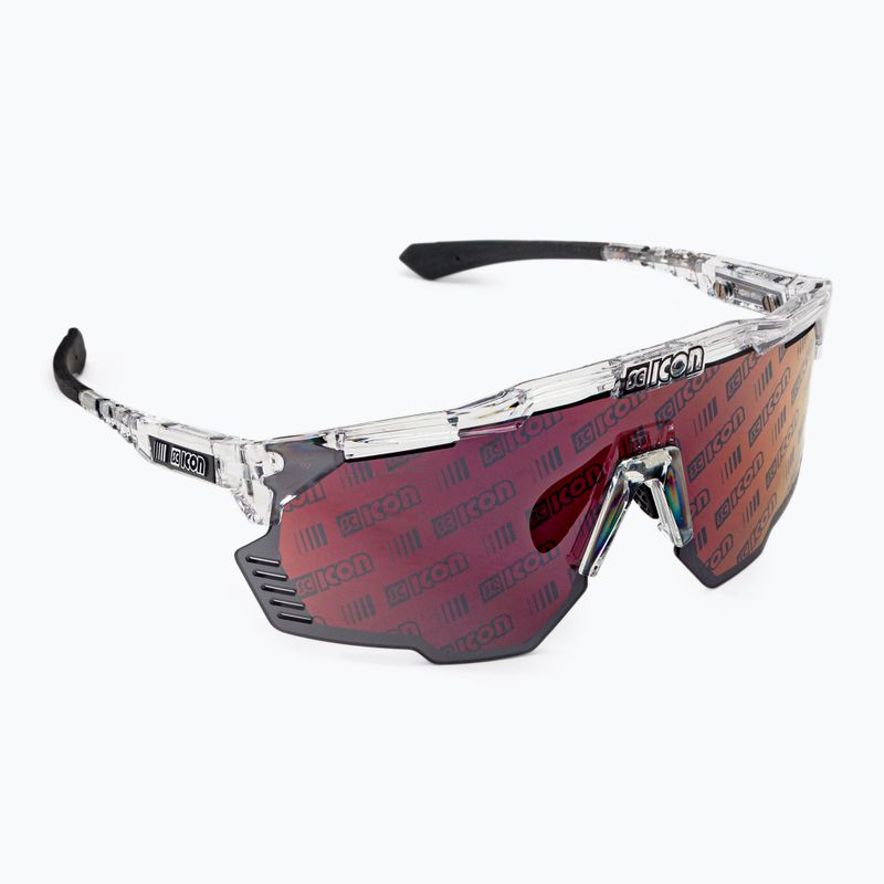 SCICON Aeroshade Kunken Kristallglanz/scnpp Monogramm multimirror rot Fahrradbrille EY31130700
