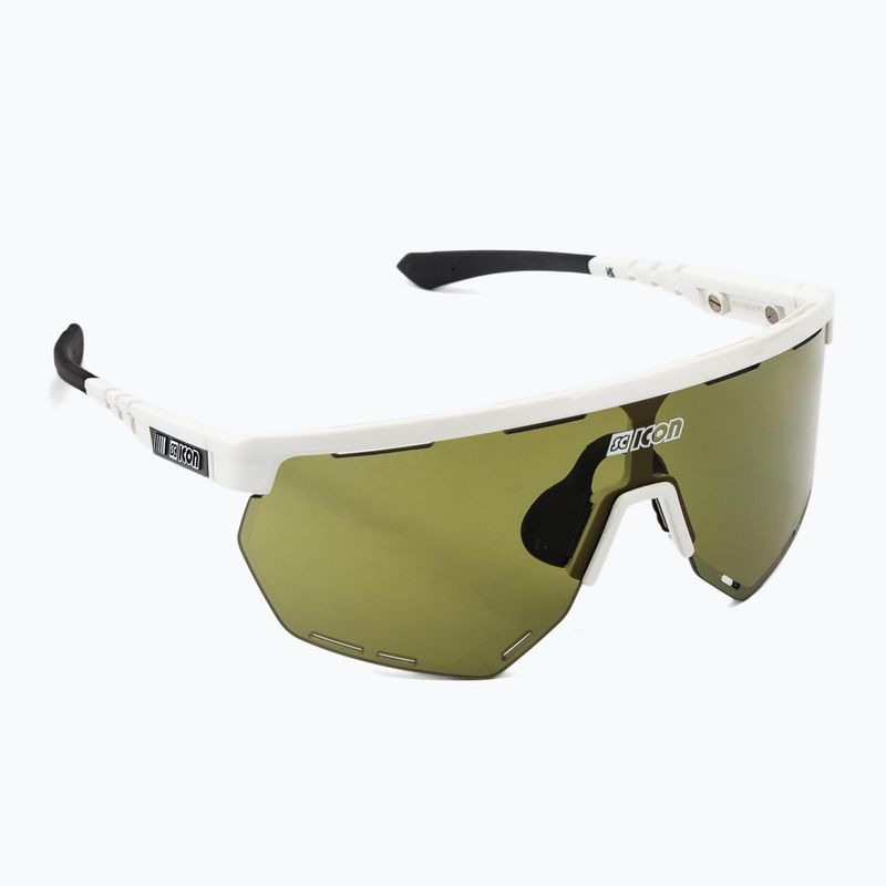SCICON Aerowing weiß glänzend/scnpp grün trail Radbrille EY26150800 2