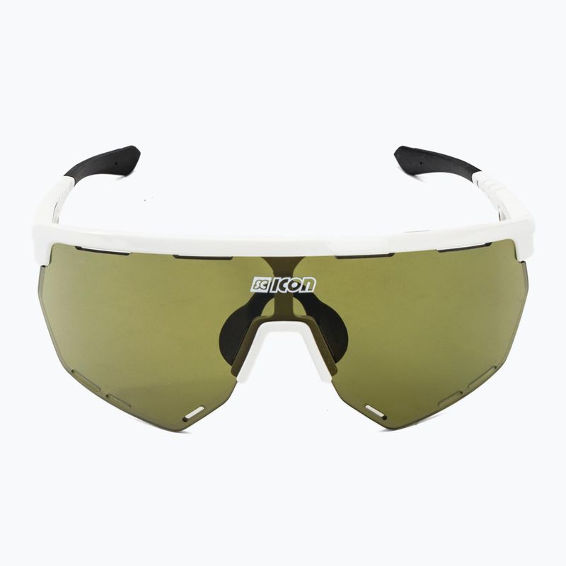 SCICON Aerowing weiß glänzend/scnpp grün trail Radbrille EY26150800 4