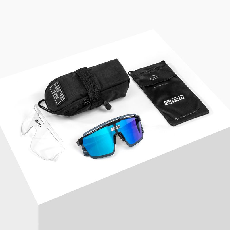 SCICON Aerowatt schwarz glänzend/scnpp multimirror blau Fahrradbrille EY37030200 6