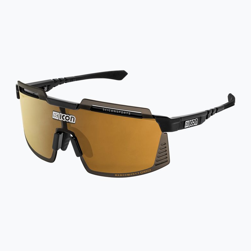 SCICON Aerowatt Foza schwarz glänzend/scnpp multimirror bronze Fahrradbrille EY38070200 2