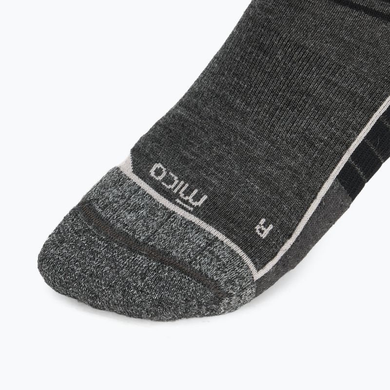 Skisocken Mico Medium Weight Superthermo Natural Marino Ski anthracite melange 3