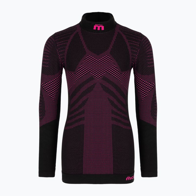 Damen Thermounterwäsche Mico Extra Dry Kit schwarz-rosa BX2826 4