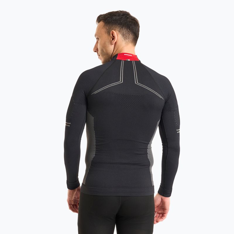 Herren Thermoaktivshirt Mico M1 Mock Neck nero 2
