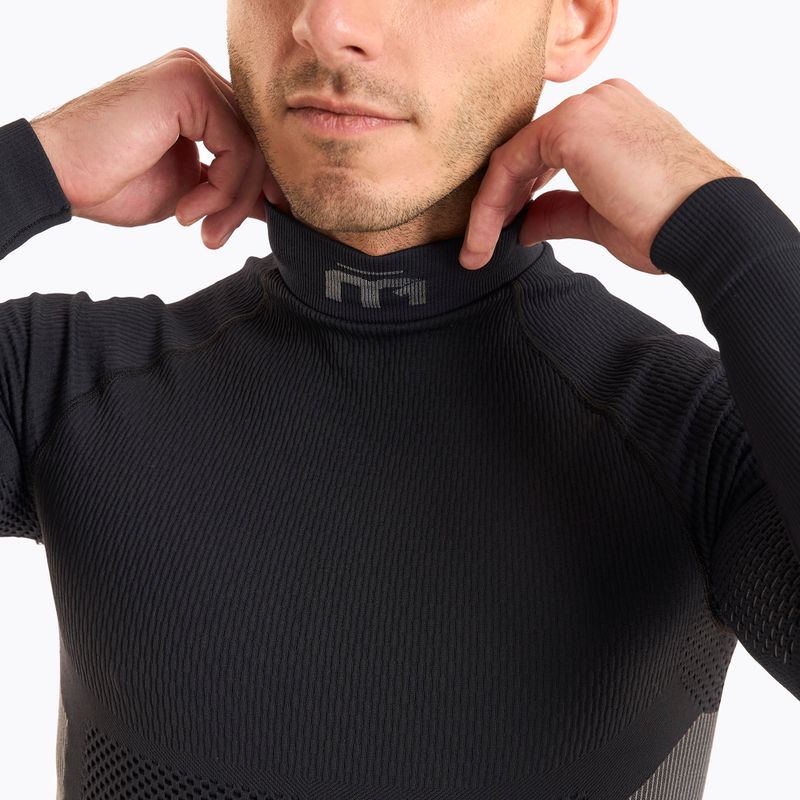 Herren Thermoaktivshirt Mico M1 Mock Neck nero 3