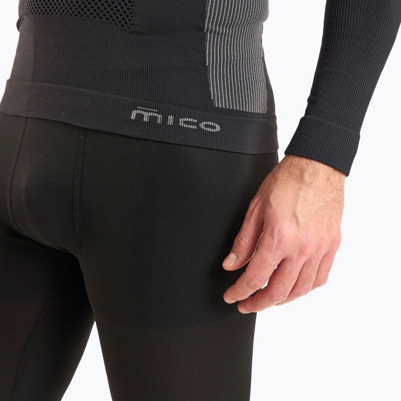 Herren Thermoaktivshirt Mico M1 Mock Neck nero 5