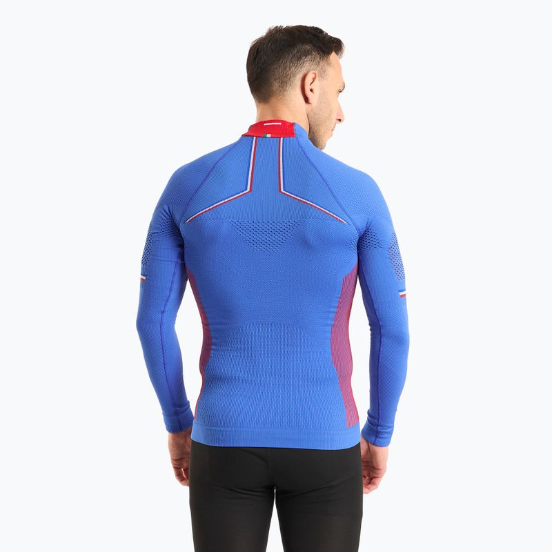 Thermoaktives Herren-Sweatshirt Mico M1 Mock Neck cobalto 2