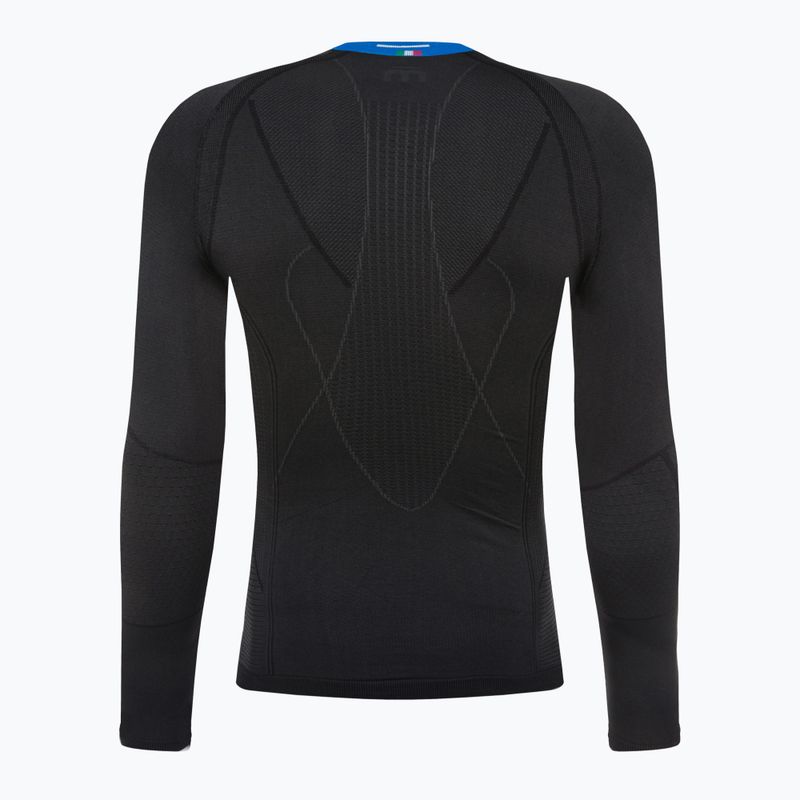 Thermoaktives Herren-Sweatshirt Mico Odor Zero Round Neck nero 7