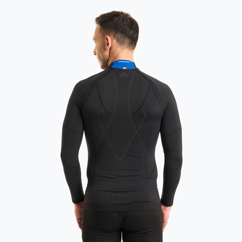 Herren Thermoaktivshirt Mico Odor Zero Mock Neck nero 2