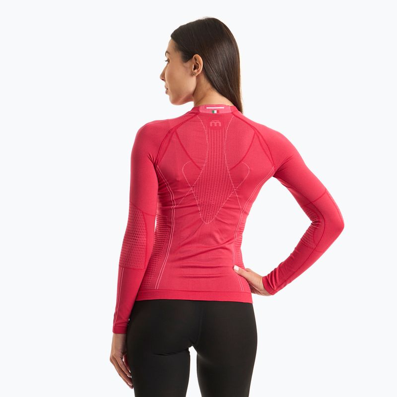 Unterwäsche Funktionsshirt Damen Mico Odor Zero Round Neck rosa IN1455 2