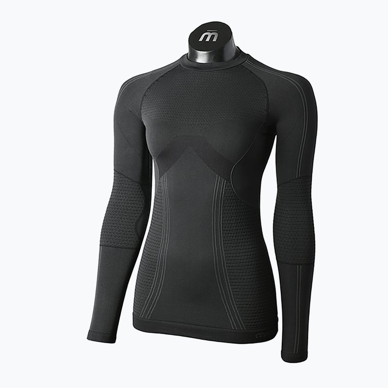 Unterwäsche Funktionsshirt Damen Mico Odor Zero Round Neck schwarz IN1455