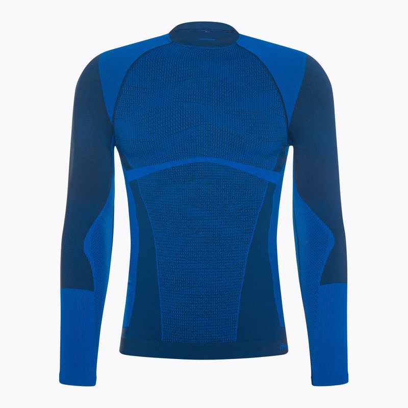 Herren Mico Warm Control Rundhalsausschnitt Thermo-T-Shirt blau IN01850 5